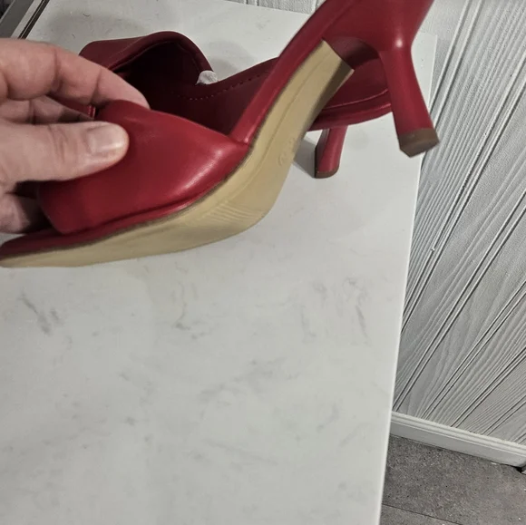 a new day Red Knot-Detail Square-Toe Heeled Mules - Picture 3 of 5